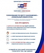 В преддверии выборов депутатов Государственной Думы Федерального Собрания Российской Федерации девятого созыва, которые состоятся 20 сентября 2026 года, информируем вас о функционировании механизма «Мобильный избиратель»
