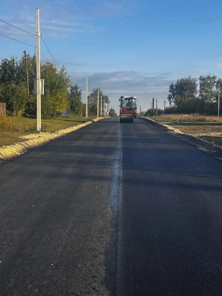 В Ртищевском районе завершён ремонт дороги до села Владыкино